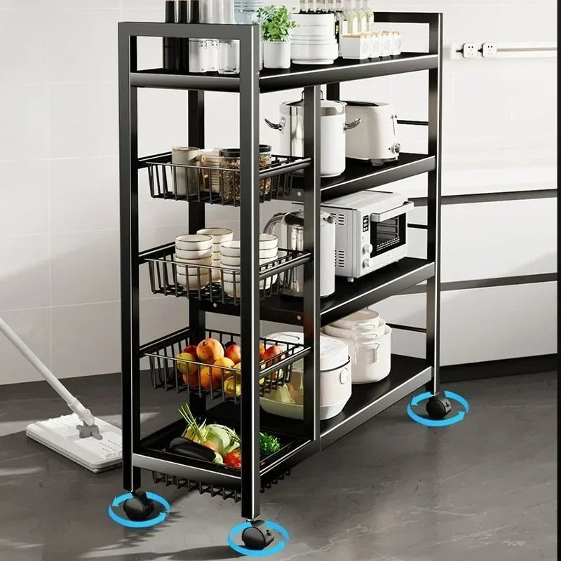 Etagere / Chariot de Cuisine en Acier avec Roues 135x115x32cm